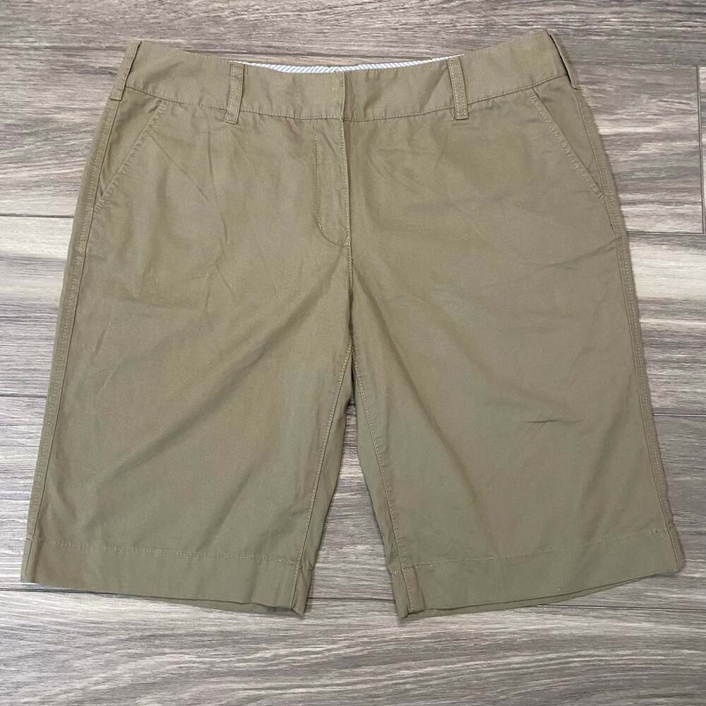 Tommy Hilfiger Women's Khaki Chino Bermuda Shorts Size 12